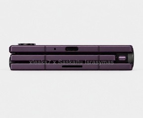 Samsung Galaxy Z TriFold met S-Pen render. Bron: Saskaituisrasymas.lt