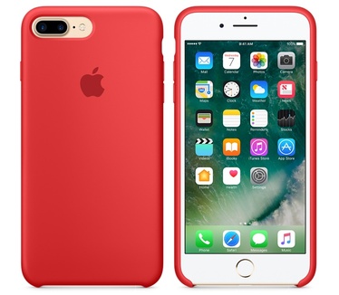 Apple iPhone 7 plus Siliconenhoesje  Rood
