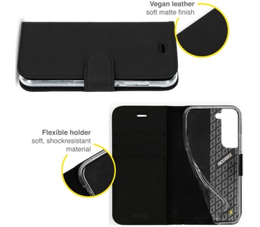 Accezz Wallet Softcase Bookcase Samsung Galaxy S21 FE - Zwart (Galaxy S21 FE) Zwart