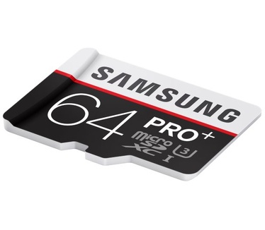 Samsung Pro+ microSDHC + SD-adapter 64GB
