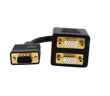Startech.com 30 cm VGA naar 2x VGA Video Splitter ? M/F