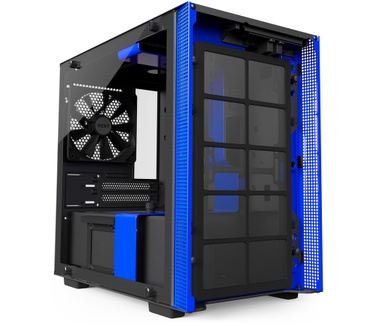 NZXT H200i Blauw/Zwart
