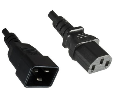 Microconnect C13/C20, 1 m Zwart