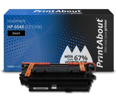 PrintAbout Huismerk HP 654X (CF330X) Toner Zwart Hoge capaciteit