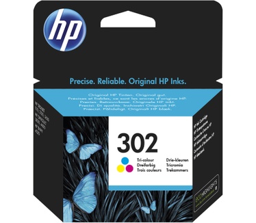 HP 302 originele drie-kleuren inktcartridge