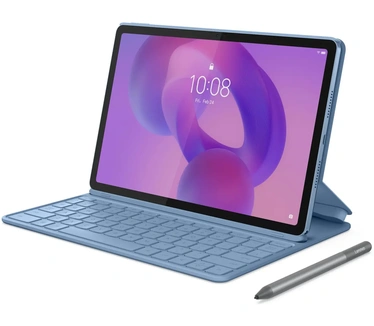 Lenovo Idea Tab, Wi-Fi + 5G, 128GB opslag, met pen en folio keyboard (Azerty BE), 2jr courier Blauw