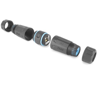 ACT Shielded CAT6A Outdoor IP68 RJ45 koppelstuk