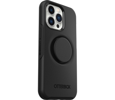 Otterbox OtterBox Otter+Pop Case voor iPhone 13 Pro Max / iPhone 12 Pro Max, Schokbestendig, Valbestendig, Beschermhoes met PopSockets PopGrip, 3x getest volgens militaire standaard, Antimicrobieel, Zwart
