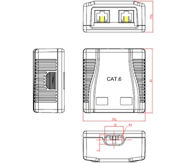Gembird NCAC-2U6-01