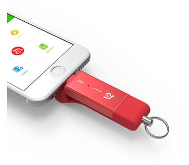 Adam Elements iKlips DUO 128GB Rood