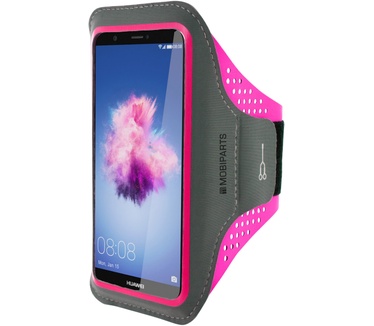 Mobiparts Comfort Fit Sport Armband Huawei P Smart Neon Pink