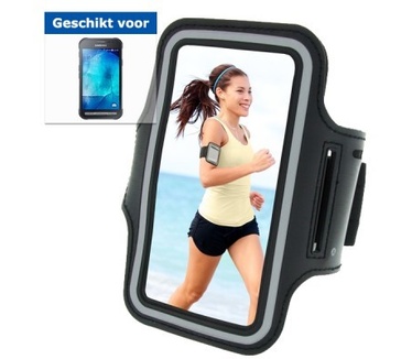 qMust Sport armband Samsung Galaxy Xcover 3 (Black/Grey)