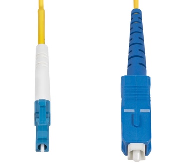 Startech.com 15m LC naar SC (UPC) OS2 Single Mode Simplex Glasvezel Kabel, 9/125µm, Laser Optimized, 40G/100G, Flexibel Buigen, Low Insertion Loss, LSZH Fiber Patchkabel