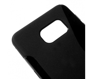 Kees S-line Gel Hoesje Samsung Galaxy S6 Edge Plus - Zwart