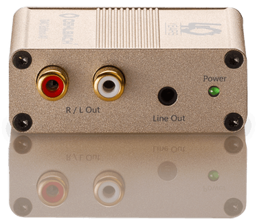 Oehlbach DAC Edition 40, Hochwertiger D/A-Wandler mit optischem und koaxialem Eingang, Gold