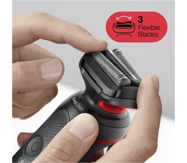 Braun Series 5 50-R1000s Elektrisch Scheerapparaat, Rood