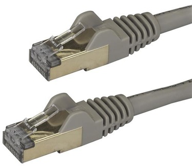 Startech.com 0,5m grijs Cat6a Ethernet netwerkkabel shielded (STP) Cat6a patchkabel Cat 6a