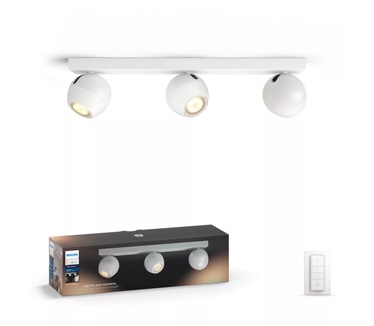 Philips Hue Buckram Spotlamp Wit (3-spot)