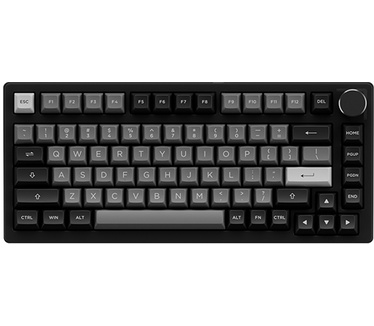 Akko PC75B Plus Black&Silver (Akko CS Jelly Pink)