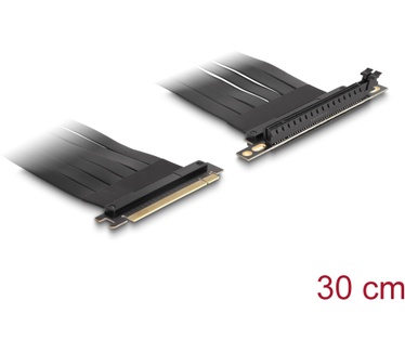 Delock 88027 Riser Card PCI Express x16 male to x16 slot 90° angled with cable 30 cm