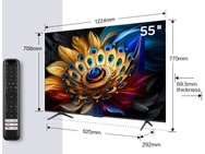 TCL 55C69B Zwart
