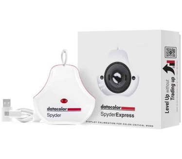 Datacolor SpyderExpress – Eenvoudige monitorkalibratie voor foto, design en contentcreatie, ondersteunt MacBook M4 mini-LED, kalibreert 3 schermen, installatie in 90-seconden, upgradebare software