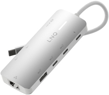 Linq 8in1 Pro USB-C 10Gbps Multiport Hub with 4K HDMI, Ethernet and Card Reader