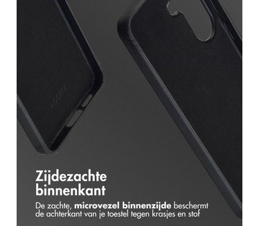 Accezz MagSafe Leather Backcover Samsung Galaxy S26 Plus - Onyx Black