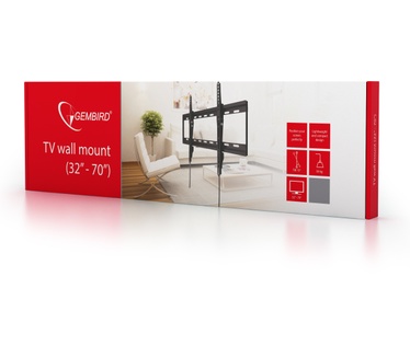 Gembird WM-70T-01 70" Zwart flat panel muur steun