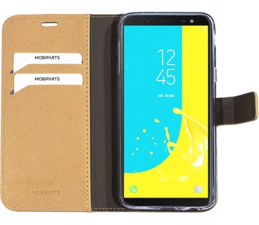 Mobiparts Saffiano Wallet Case Samsung Galaxy J6 (2018) Gold