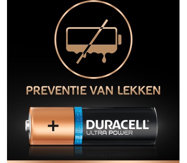 Duracell Ultra Power alkaline AA-batterijen, verpakking van 4