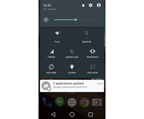 Android L - interface
