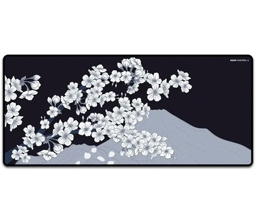 X-RayPad Aqua Control II Sakura Night XXL - Muismat Maat: XXL - 900 x 400 x 4mm - Zwart, Wit