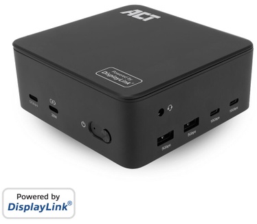 ACT Universeel USB-C Dockingstation 4K, voor 3 HDMI/DisplayPort monitoren, DisplayLink