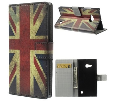 qMust Nokia Lumia 730/735 Wallet Case met stand (UK)