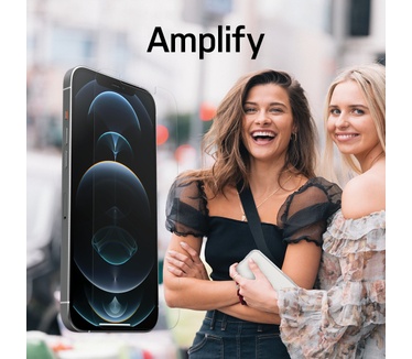 Otterbox Amplify Anti-Microbial Series voor Apple iPhone 12/iPhone 12 Pro, transparant