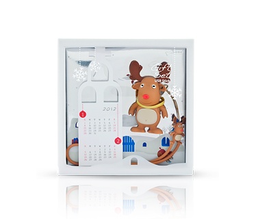 Raidsonic Gift Box Deer Driver 4GB Wit