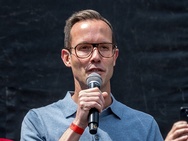 De Belgische minister voor Consumentenbescherming Rob Beenders. Bron: Omar Havana/Getty Images