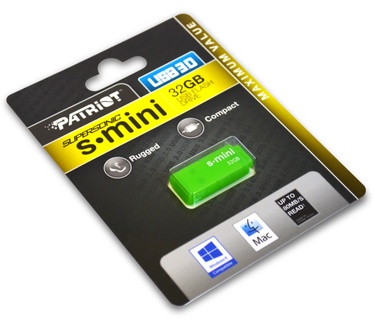 Patriot Memory Supersonic S-Mini 32GB Groen