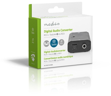 Nedis Audio-omvormer digitaal naar stereo | 1-wegs | Digitale RCA Female + Toslink Female | 2x RCA (stereo) Female