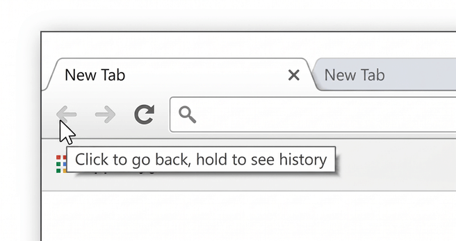 Terugknop in de browser