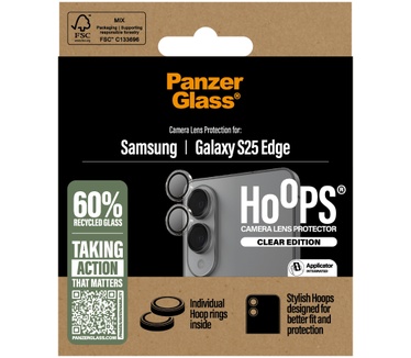 PanzerGlass Hoops Gehard Glas Camerabeschermer Samsung Galaxy S25 Edge