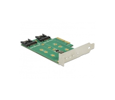Delock PCI Express Karte > 3 x M.2 Slot – Low Profile Form Factor