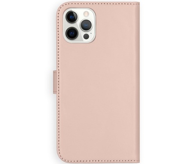 Selencia Echt Lederen Bookcase iPhone 12 Pro Max - Roze