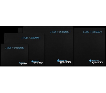 Roccat Taito 2017 - Shiny Black Gaming Mousepad - Mini-Size 3mm