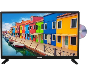 Medion Life E12837 LCD TV met DVD speler Zwart