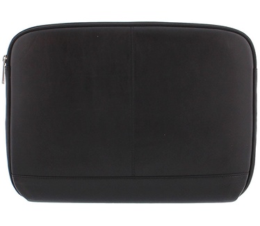 Plevier 13-14 inch sleeve nappa leer zwart