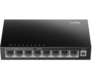 Netgear Prosafe FS108 (EU-stroomadapter)