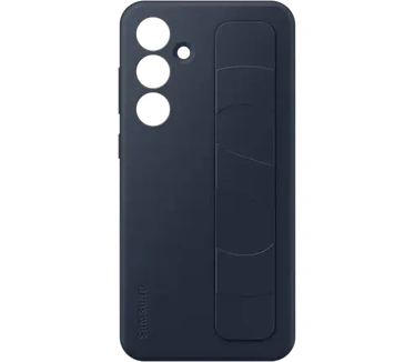 Samsung Standing Grip Case - Geschikt voor Galaxy S24 FE - Blauw Zwart