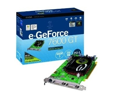 EVGA Geforce 7600 GT 256MB DDR3 (PCI-e, 2 x DVI) 256-P2-N555-AX